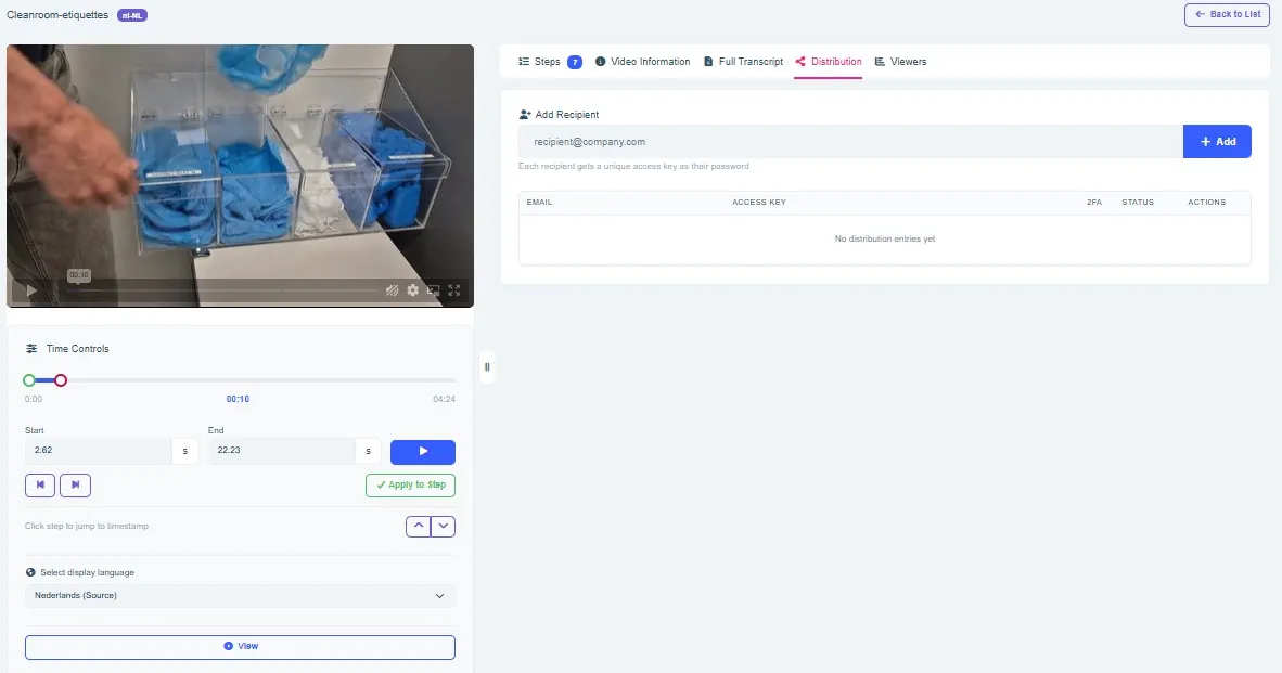 Instant Instructions editor: werkinstructie veilig delen met derden