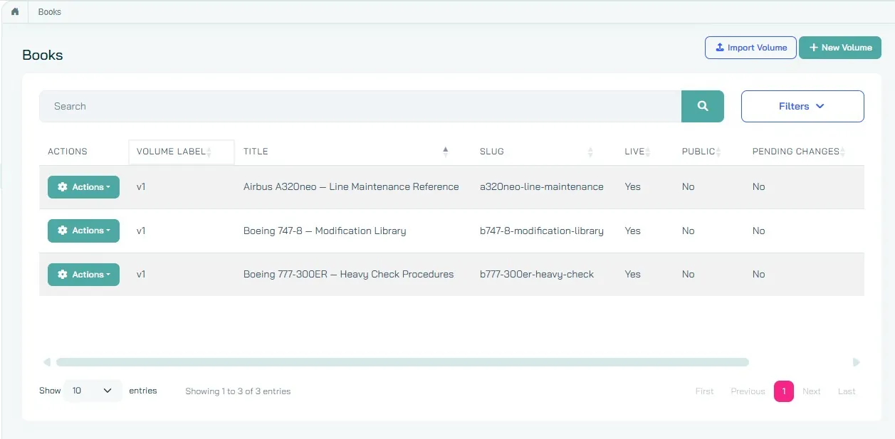 Instant Instructions SOP-playbook: overzicht van handboeken (A320neo, 747-8, 777-300ER)